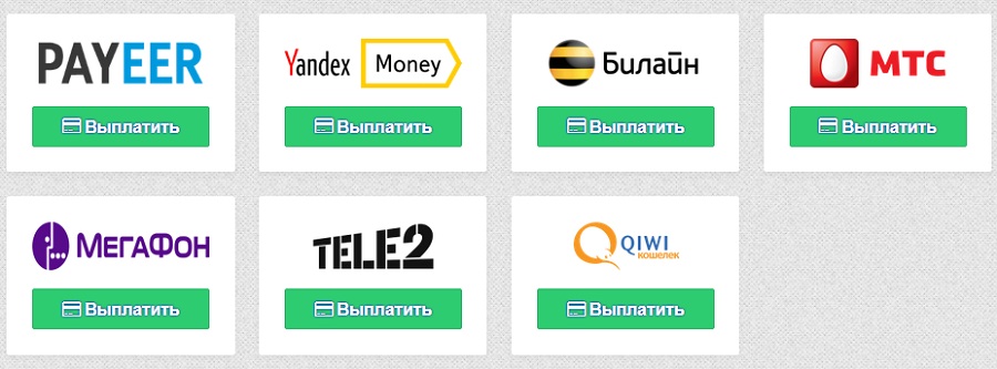Платежные системы Qiwi Payeer - Яндекс деньги